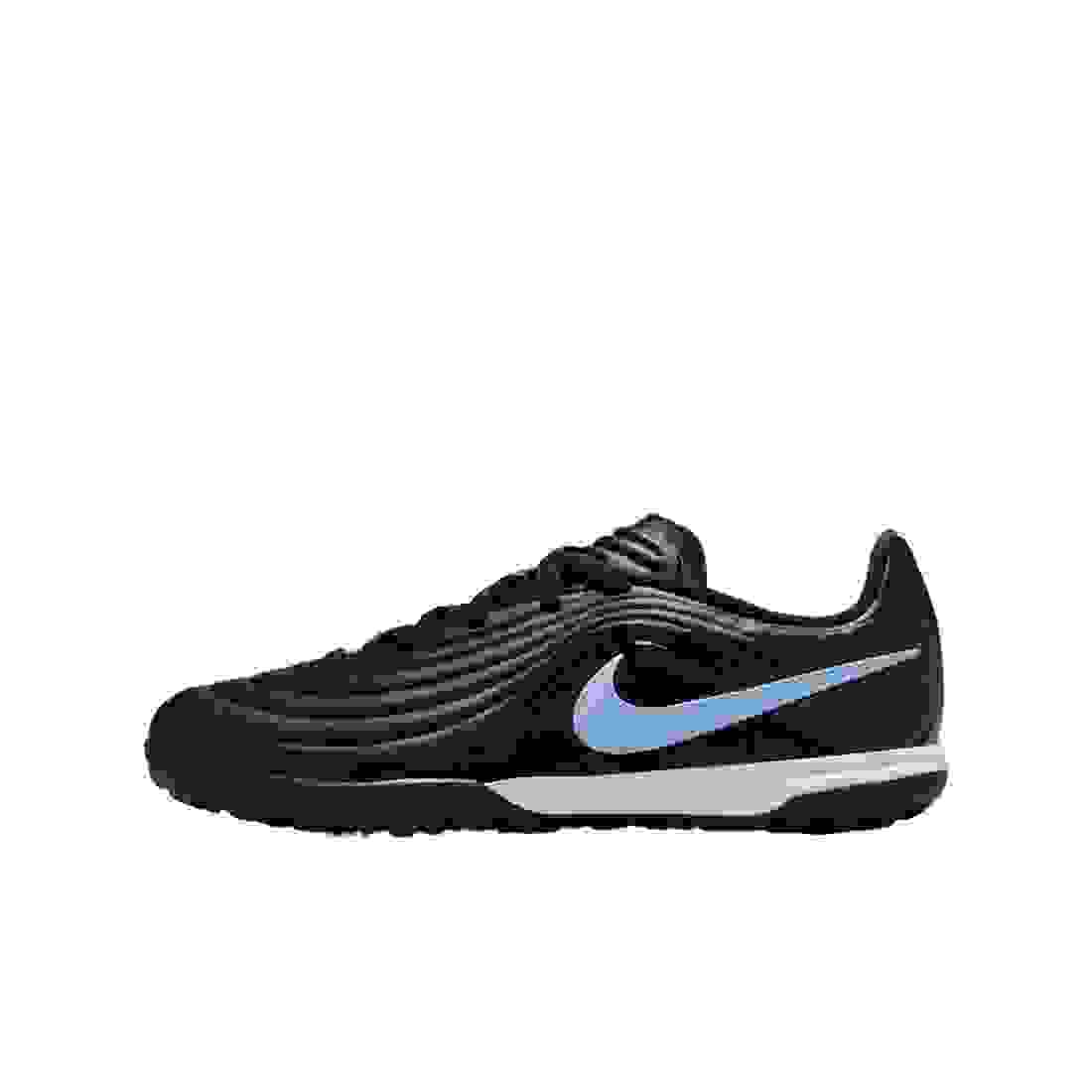 Nike Jr. Tiempo Maestro Academy Turf Low-Top Grade School Kids' "Black/Ice Blue" Soccer Cleat